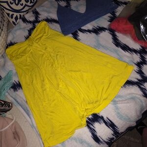 Garage Strapless Dress Yellow